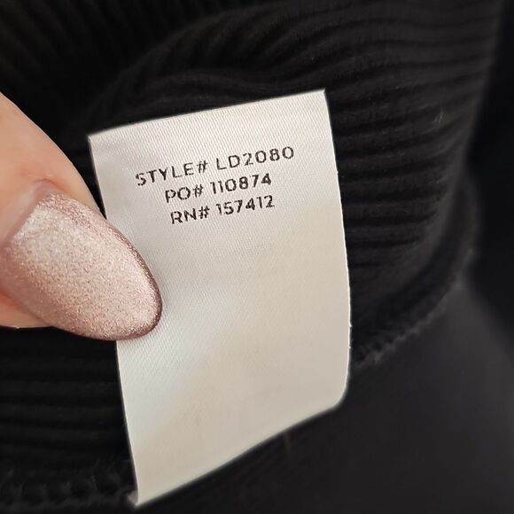 Lulu's XL Head Turner Black Ribbed Bodycon Mini Dress - Picture 7 of 9